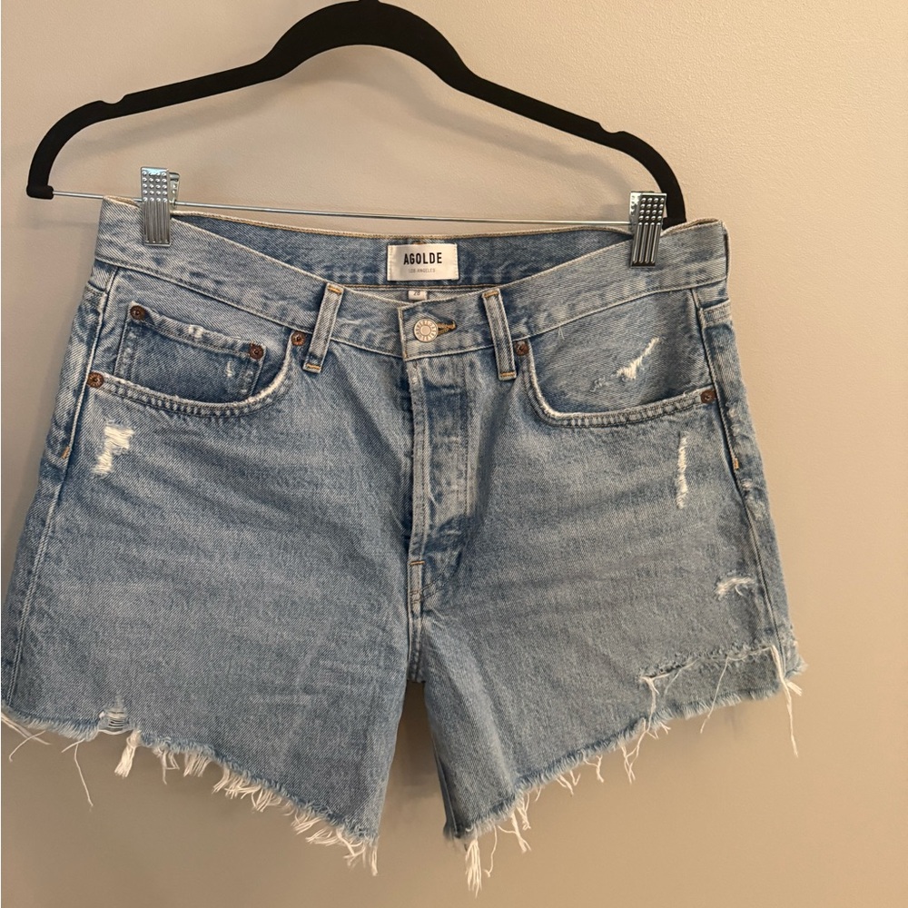 Agolde Parker Long Jean Shorts